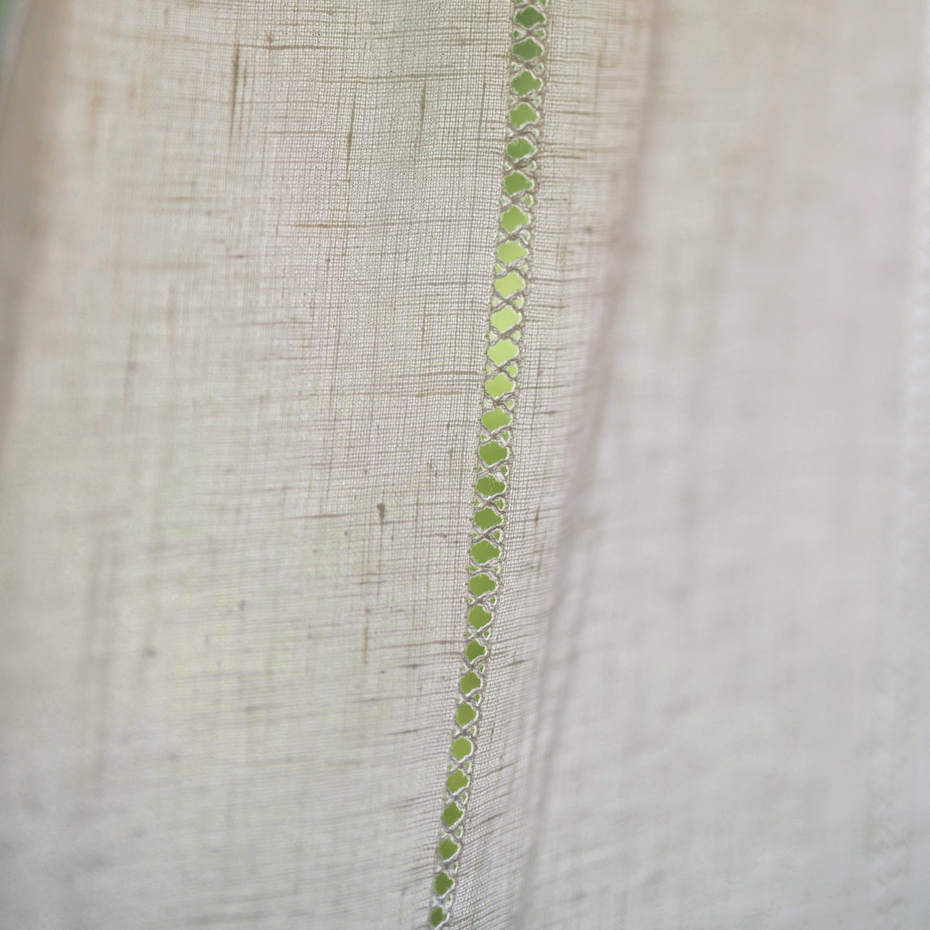 Sample - Drawn Thread - Cross Stitch Rows Ivory White