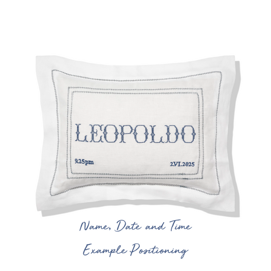 Elizaveta Boudoir Pillow in English Rose Hemstitch