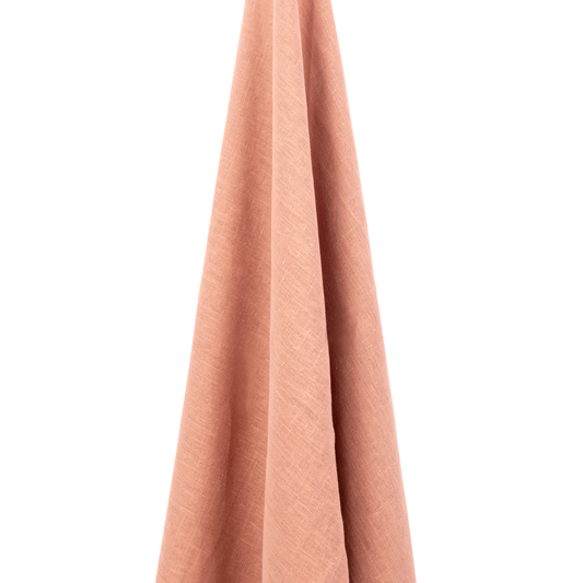 Light Weight Plain Linen Sirin Terracotta