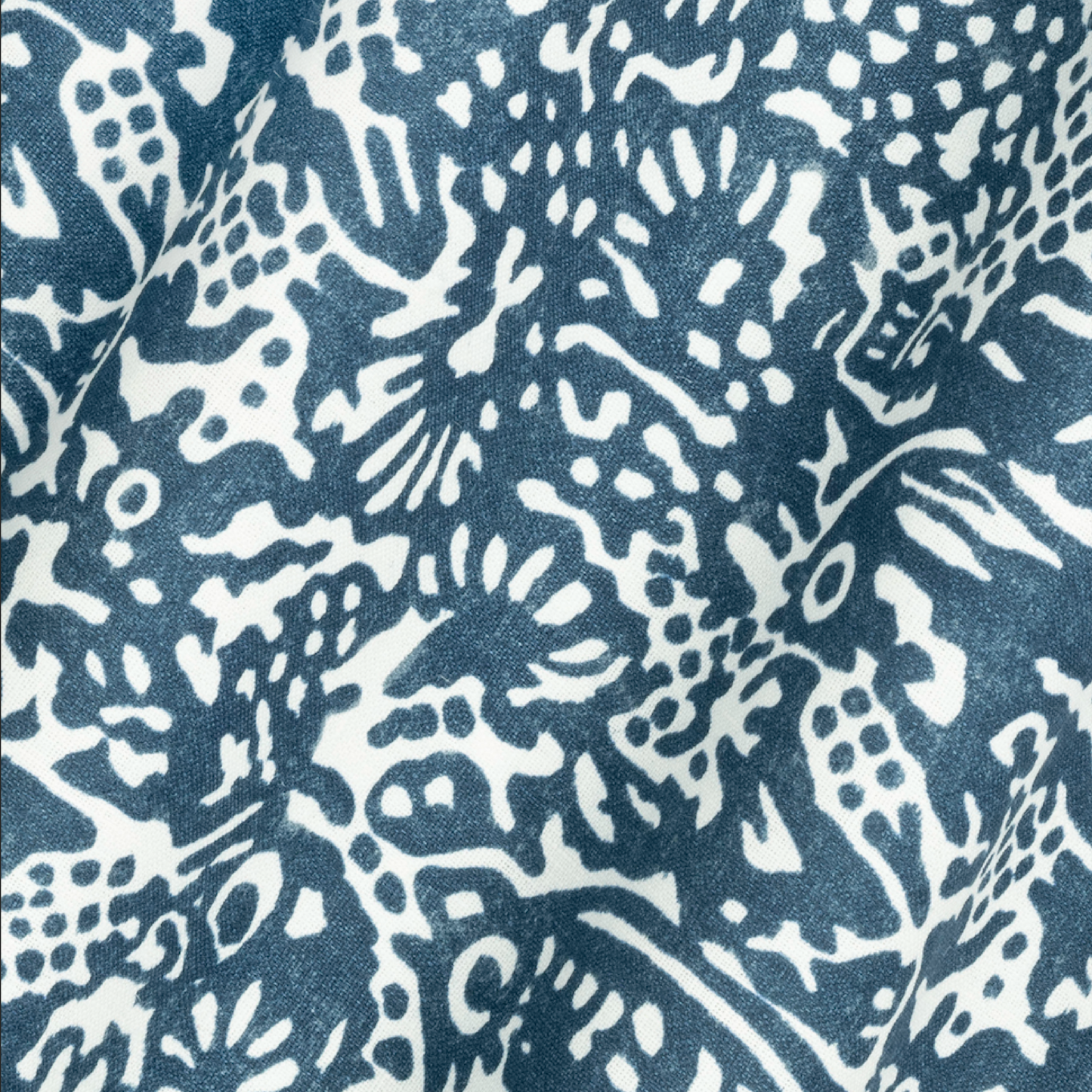 Alyosha Dual Use Archive Print in Prussian Blue/Ivory White