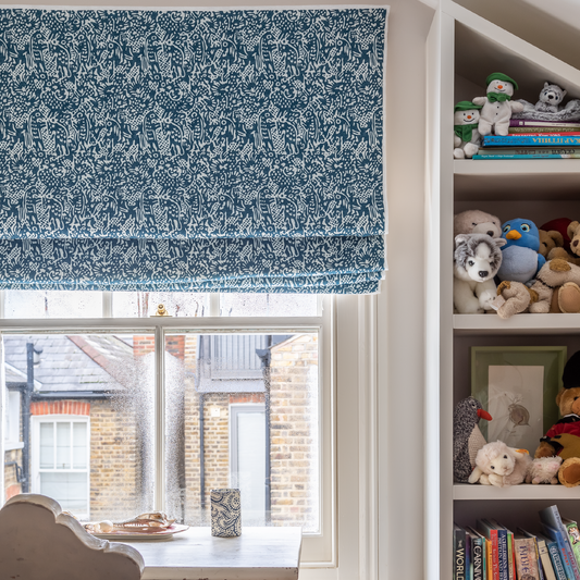 Alyosha Dual Use Archive Print in Prussian Blue/Ivory White