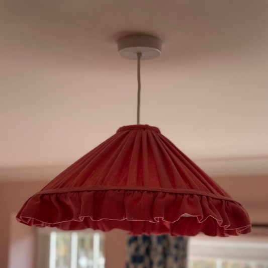 Available Now Ex-Photoshoot Lampshade with Ruffle Detail
