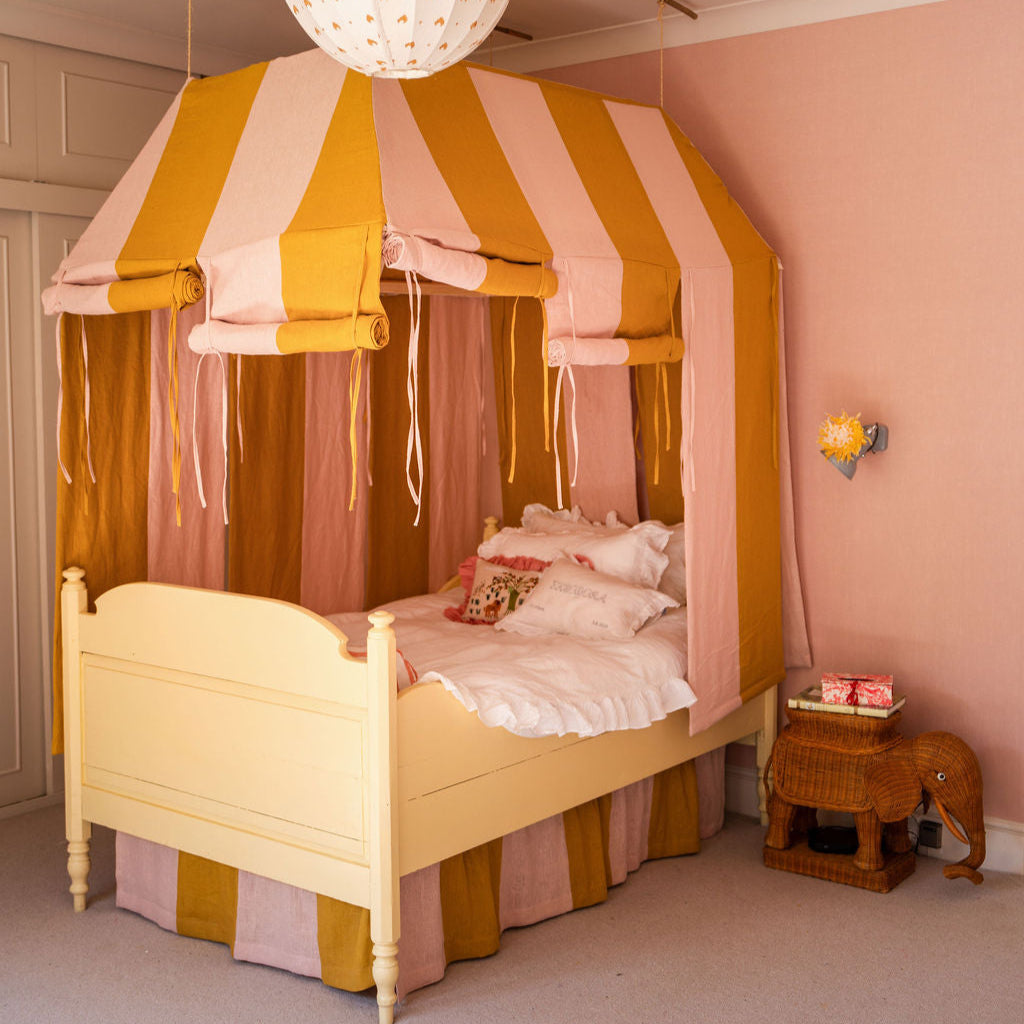 Light Weight Plain Linen English Rose