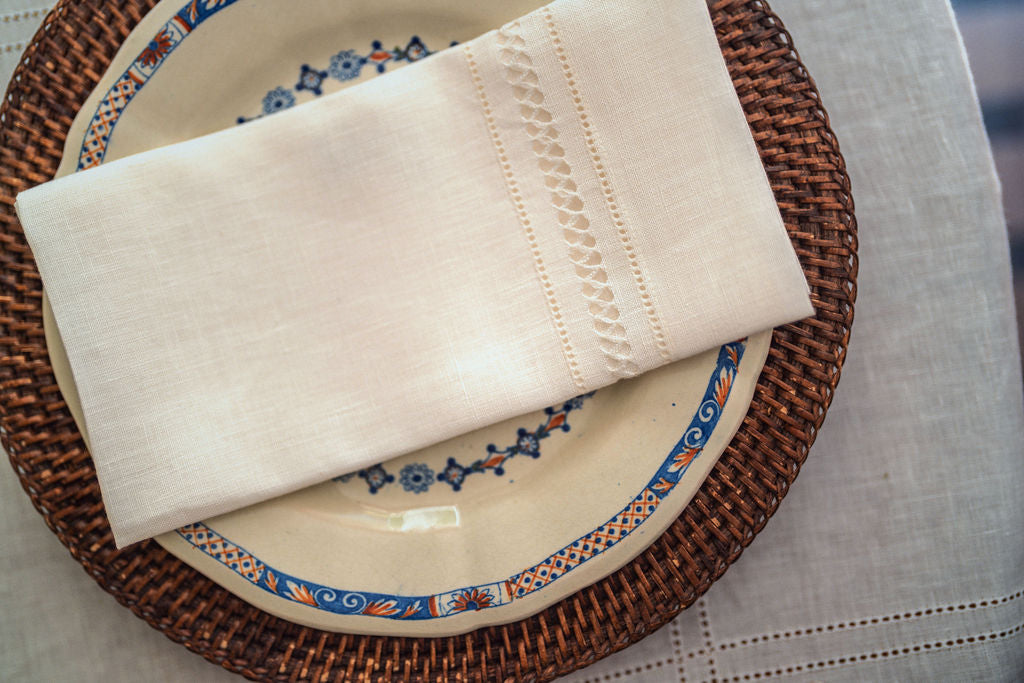 Set of 6 Large Diamond Stitch Napkins