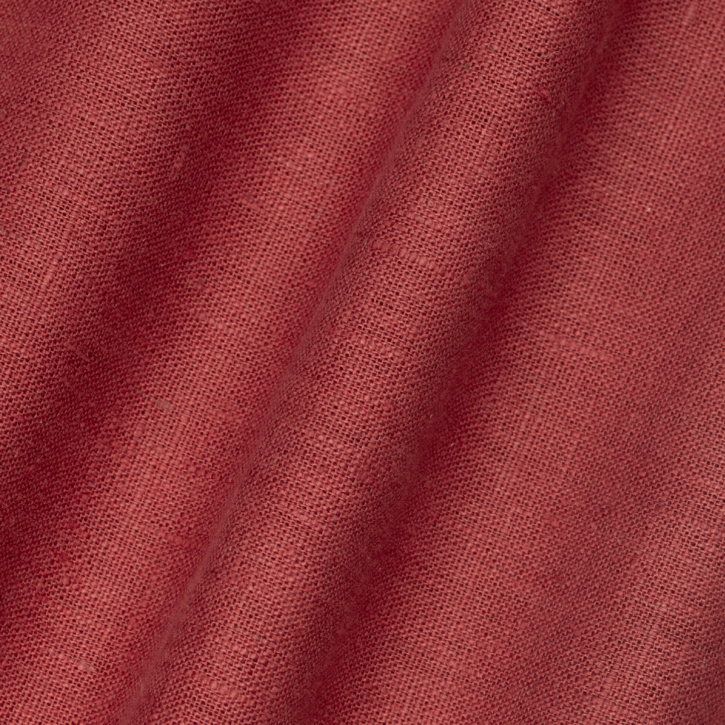 Light Weight Plain Linen Anniversary Volga Red