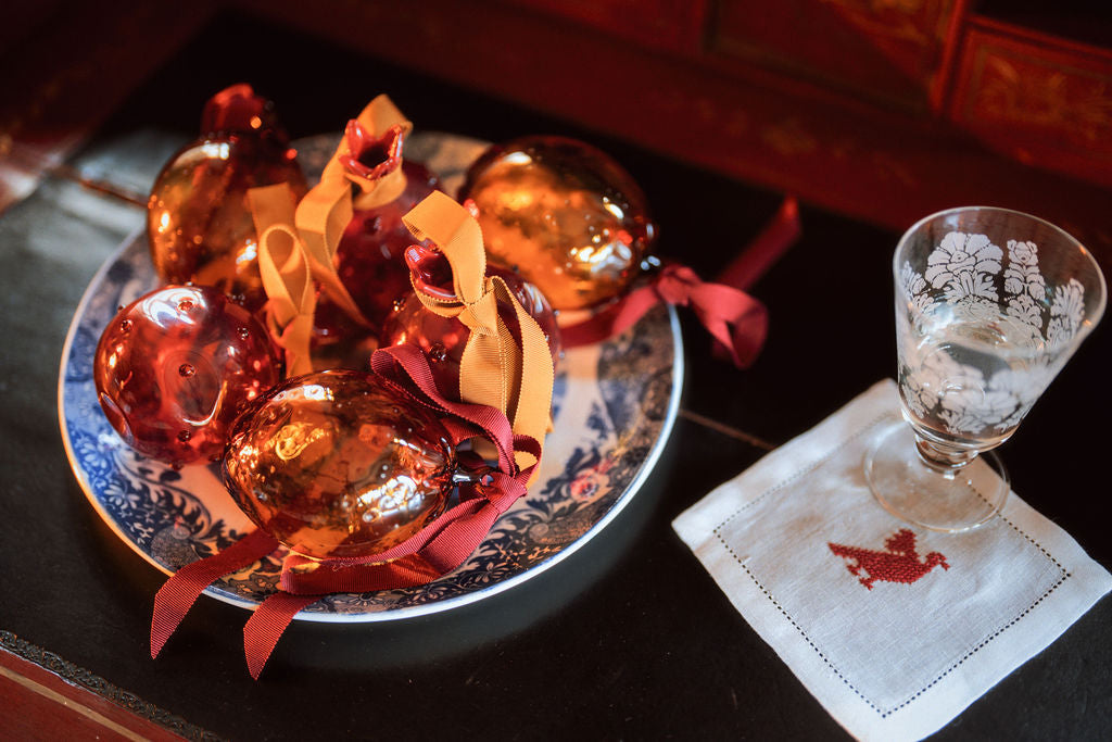 Orange Hand-Blown Palestinian Bauble