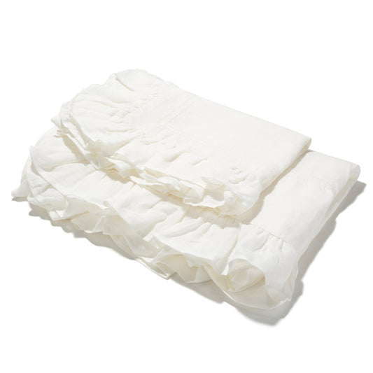 Ruffle Child's Size Duvet Cover and Pillowcase Set