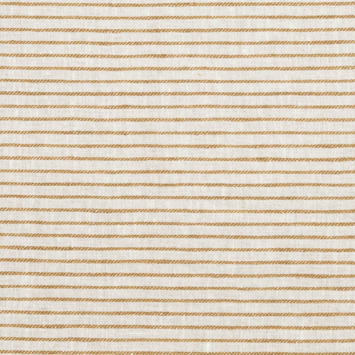 Textured Stripe Linen (Horizontal stripes) Old Gold/Natural