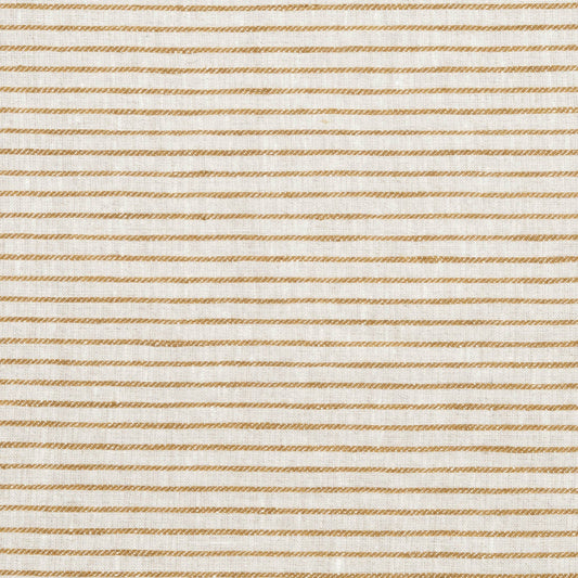 Textured Stripe Linen (Horizontal stripes) Old Gold/Natural