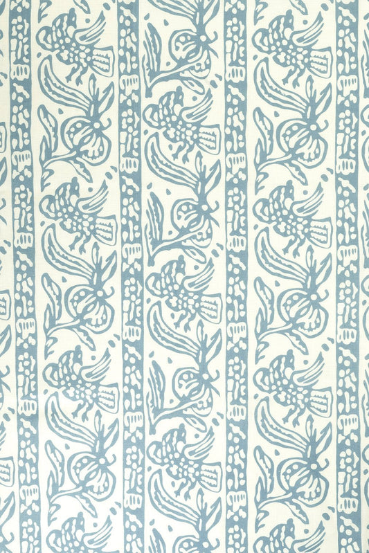 Sample - Finist Dual Use Archive Print in Chambray Blue/ Ivory White