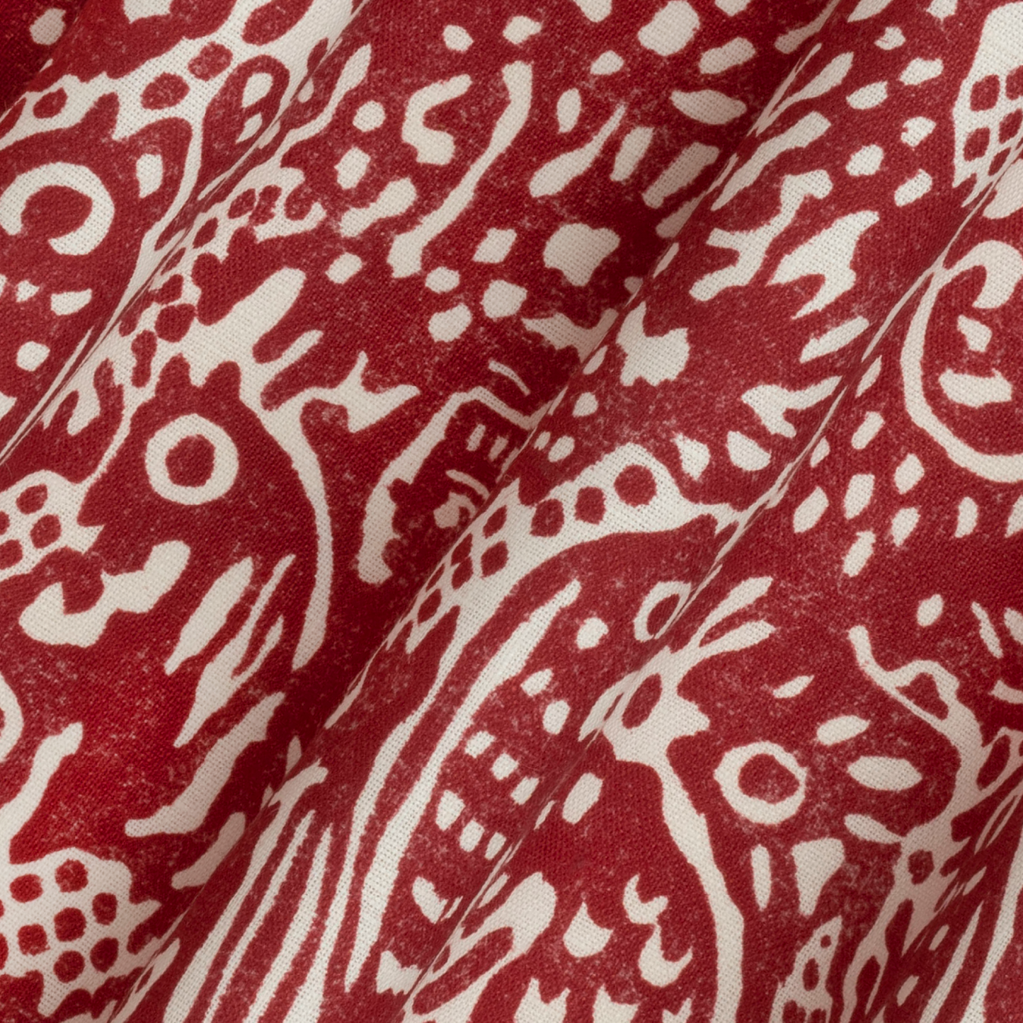 Alyosha Dual Use Archive Print in Volga Red/Ivory White