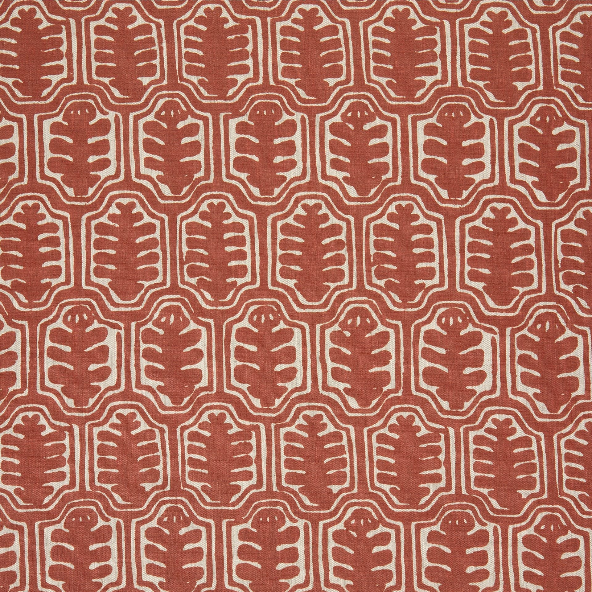Inuit Dual Use Printed Linen Rust/Natural