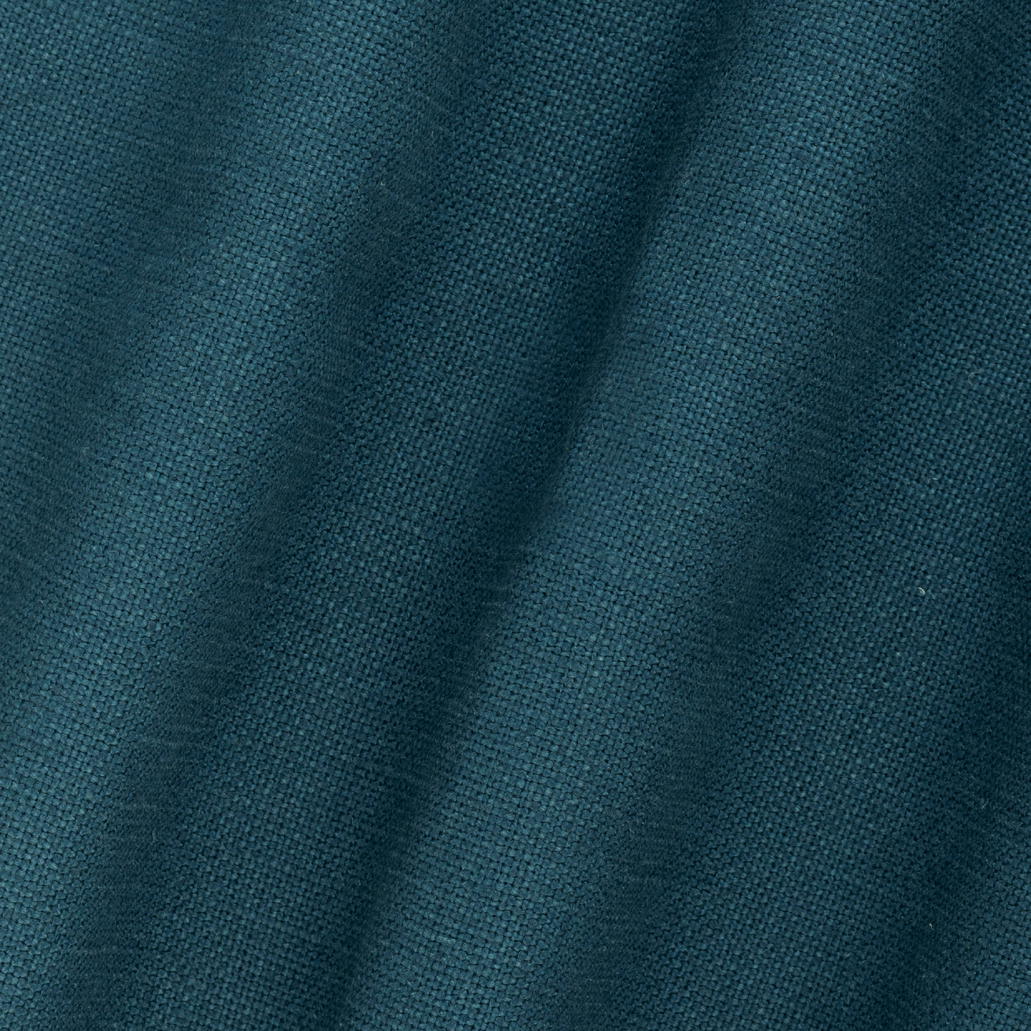 Detail image of mid weight plain linen in berlin blue