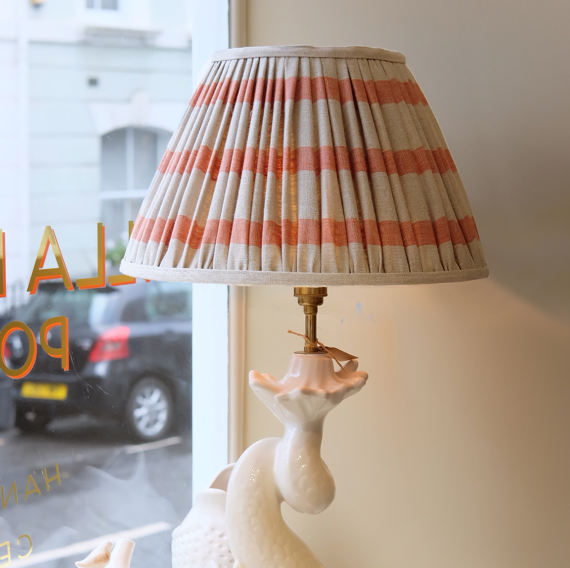 Bold Stripe Terracotta Lampshade