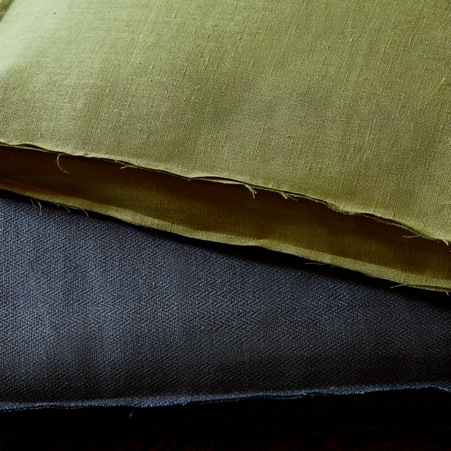 Light Weight Plain Linen Botanical Green