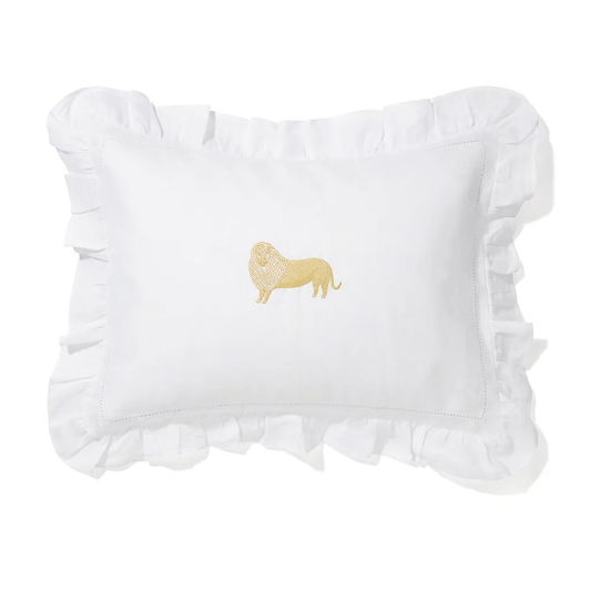 Boudoir Pillow Frill Edge Lion
