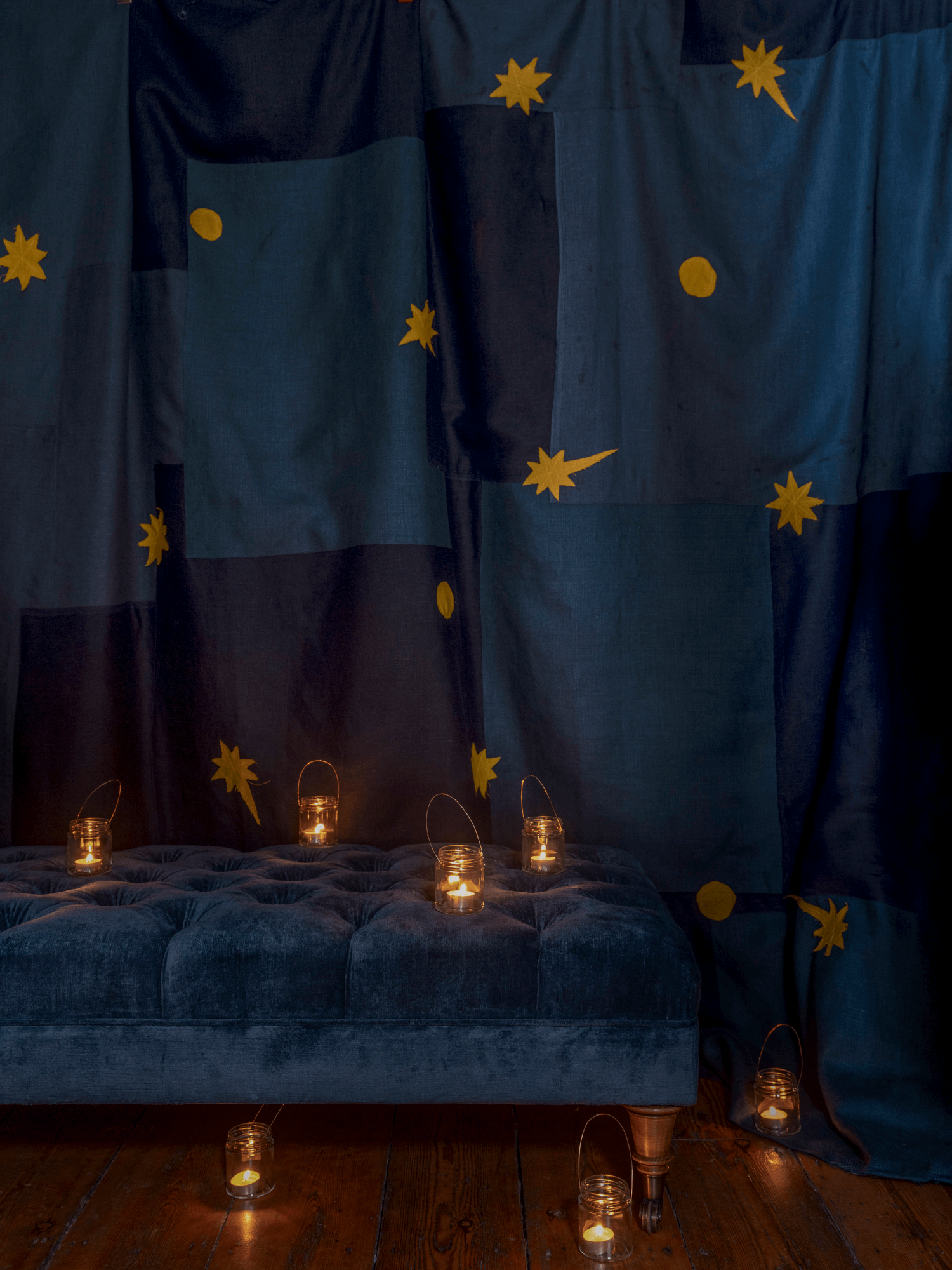 Kensington Button Top Ottoman