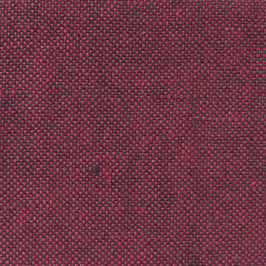 Sample - Mid Weight Dual Weave Linen Volga Red/Charcoal