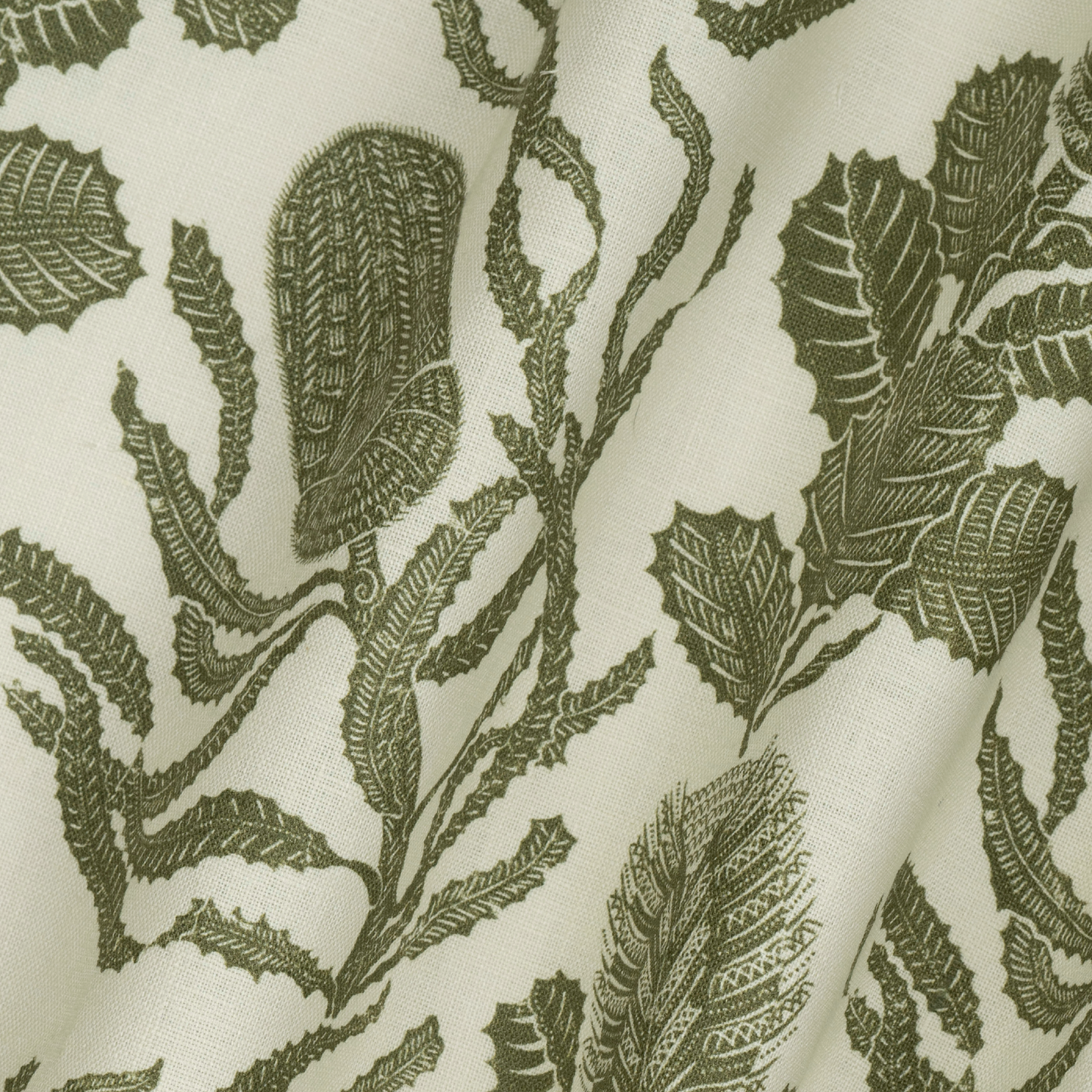 Cape Botanical Dual Use Printed Linen Botanical Green/Oyster