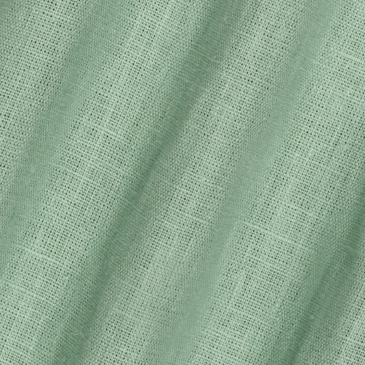 detail image of light weight plain linen duck egg