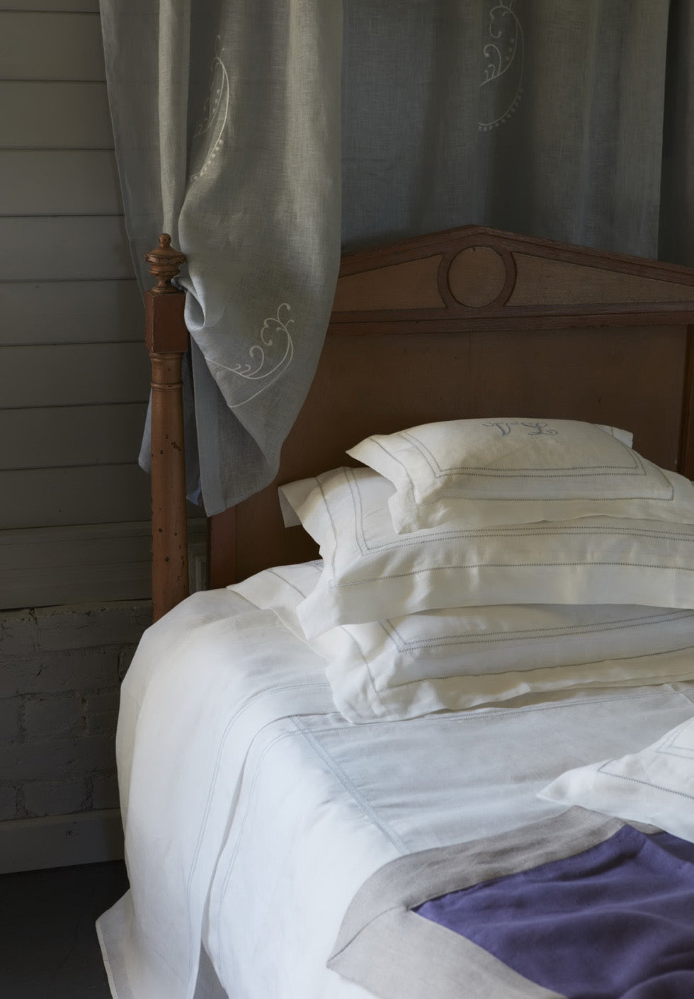 Duvet Cover Hemstitch Parma Deep Grey