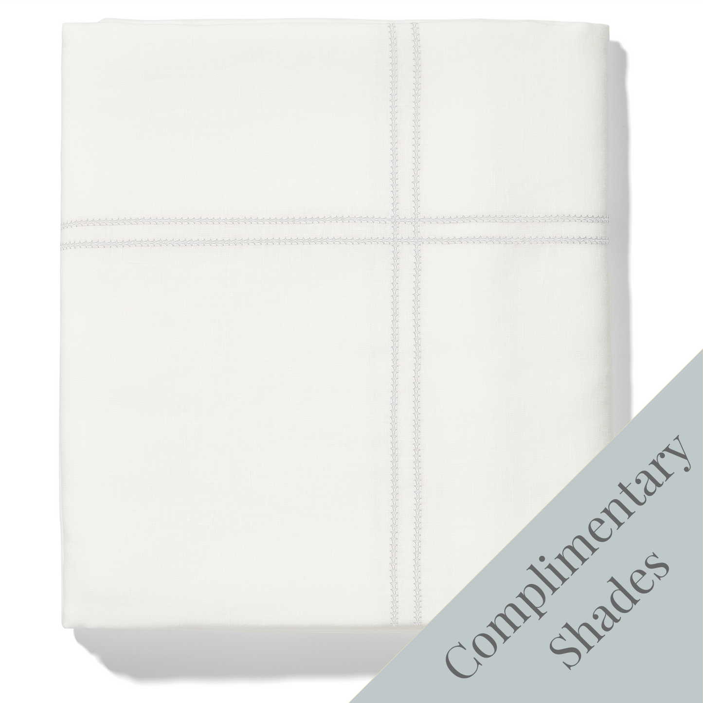 Duvet Cover Hemstitch Parma Grey