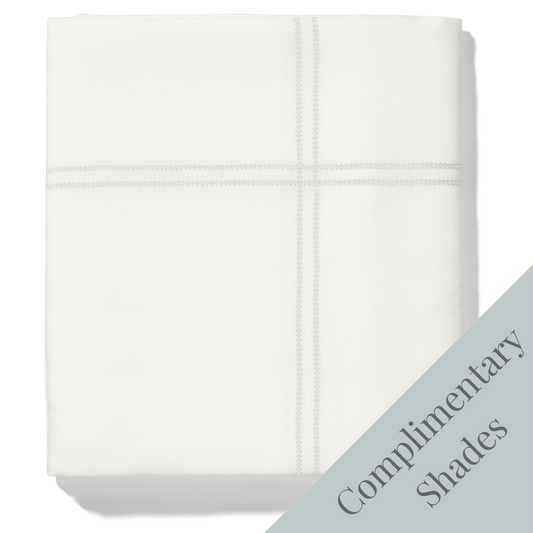 Duvet Cover Hemstitch Parma Grey