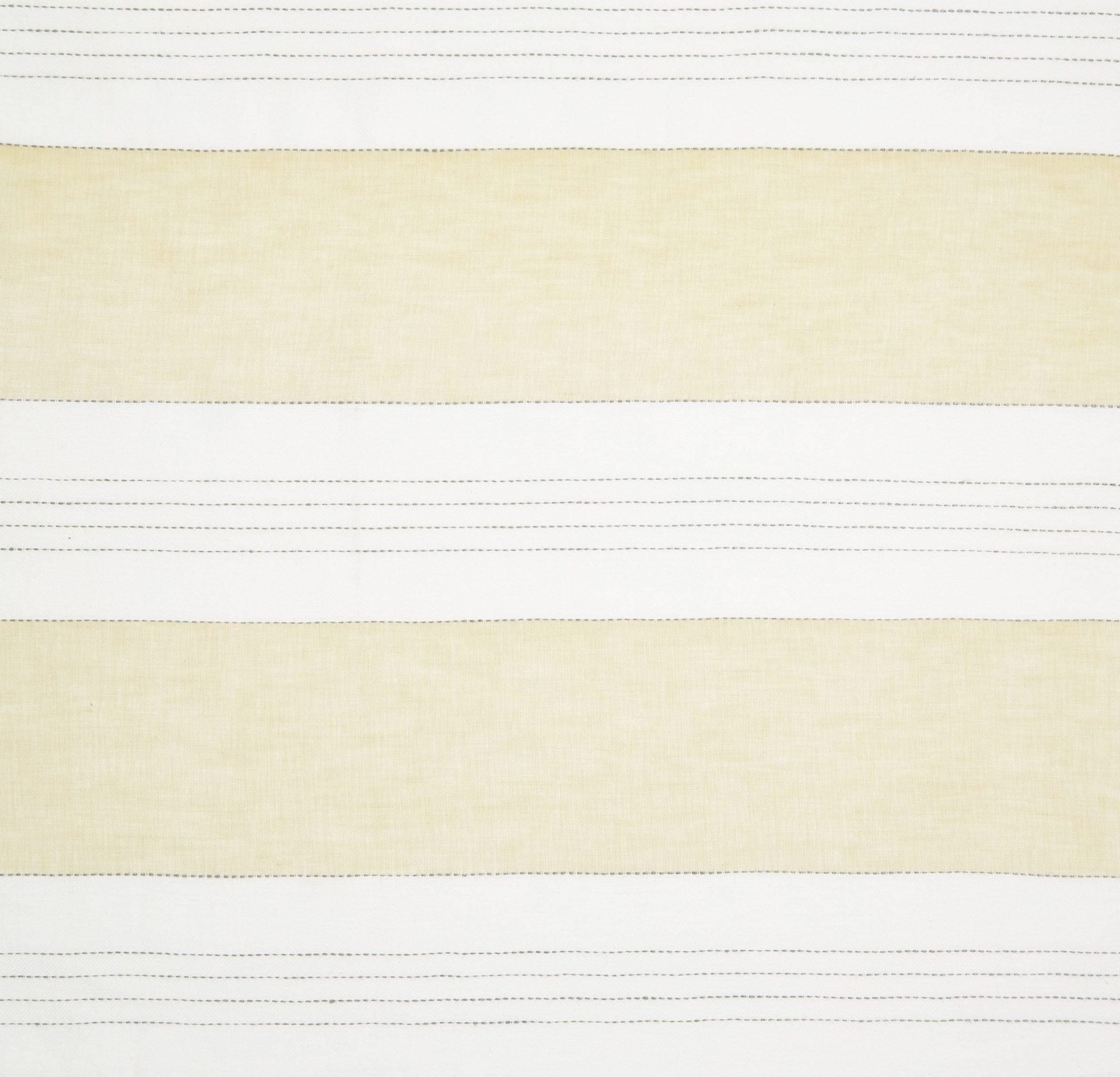 Broad Stripe Linen Primrose/White