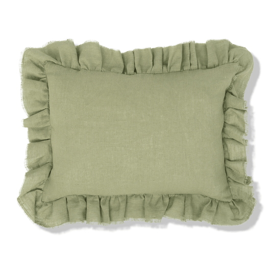 Eucalyptus Cushion with Frill