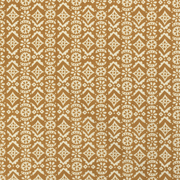 Paper-Backed Hawelka Printed Linen Wallcovering Old Gold/Oyster