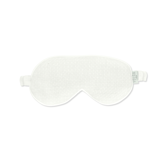 Eye Mask in Ivory White Waffle