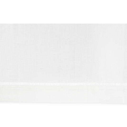 Drawn Thread Lambrequin Ladder Stitch Edge Ivory White