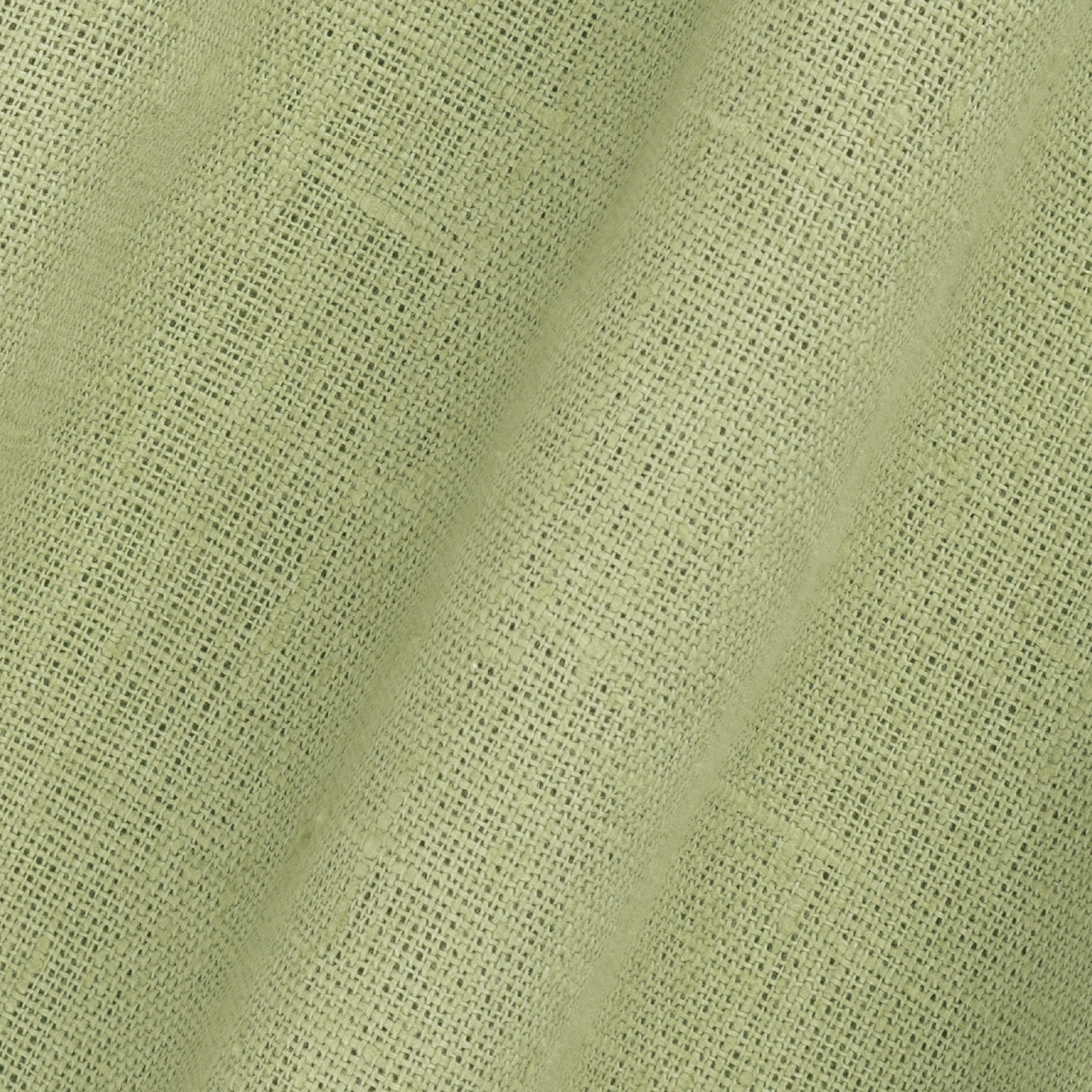 detail image of light weight plain linen in eucalyptus