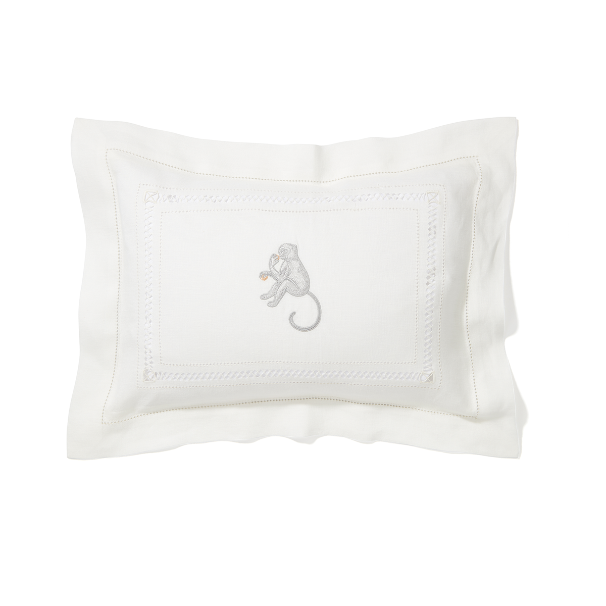 Monkey Small Diamond Stitch Pillow