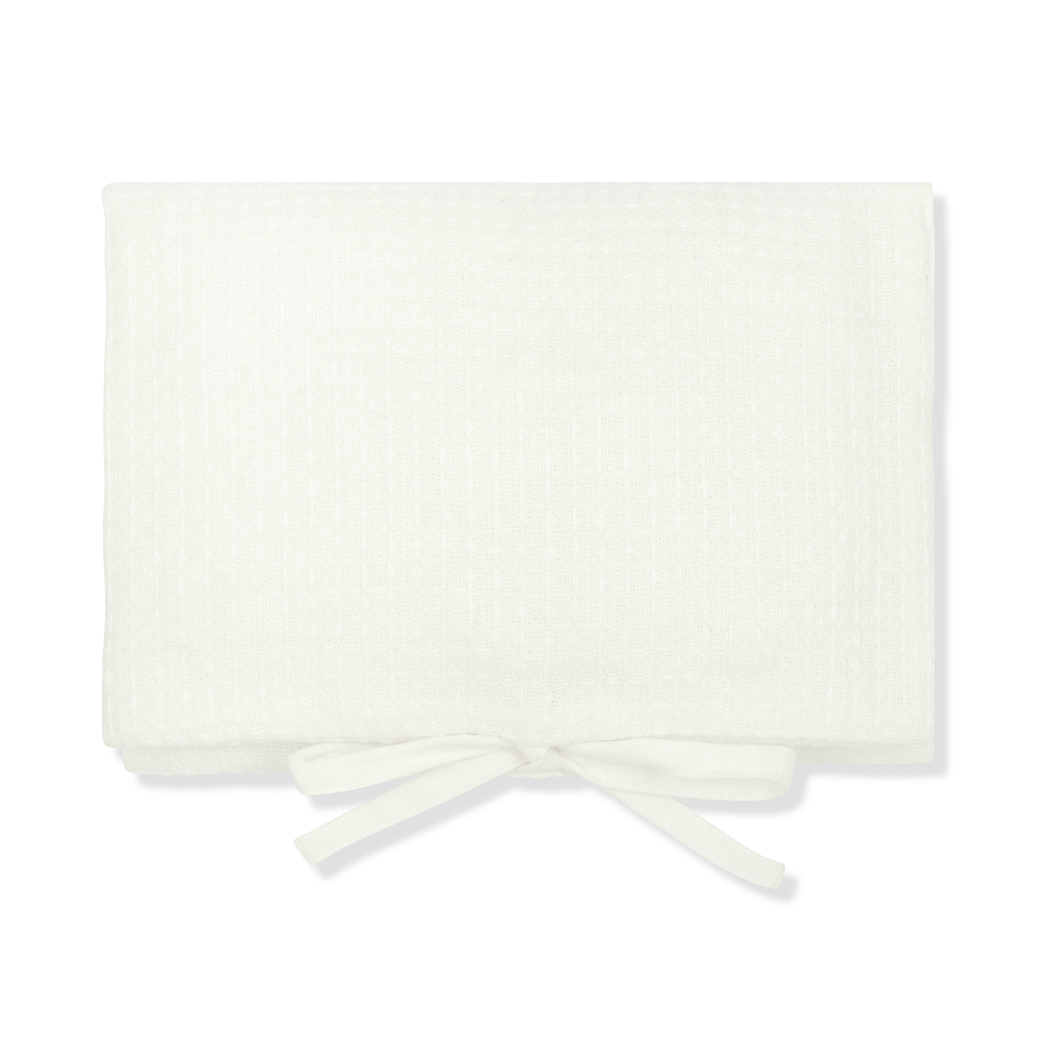 Nappy Bag in Ivory White Waffle