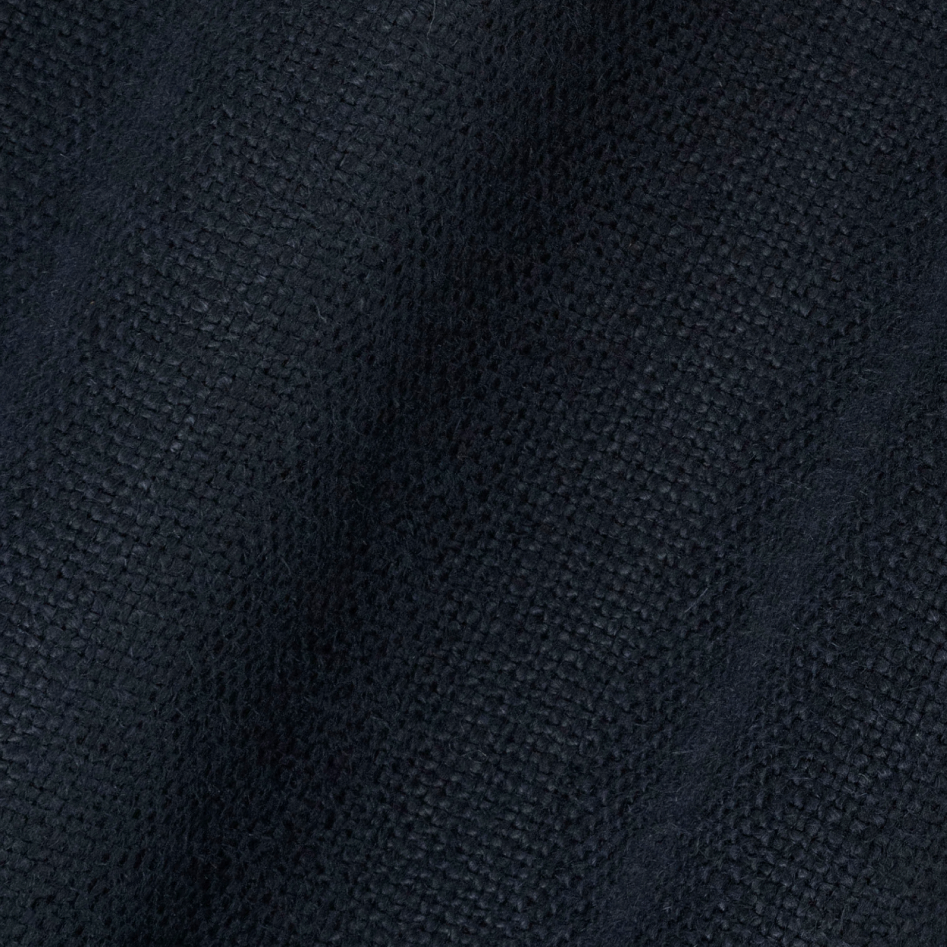 Detail image of mid weight plain linen peacoat