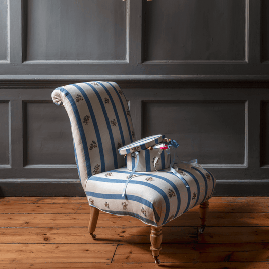 Petite Scroll Slipper Chair