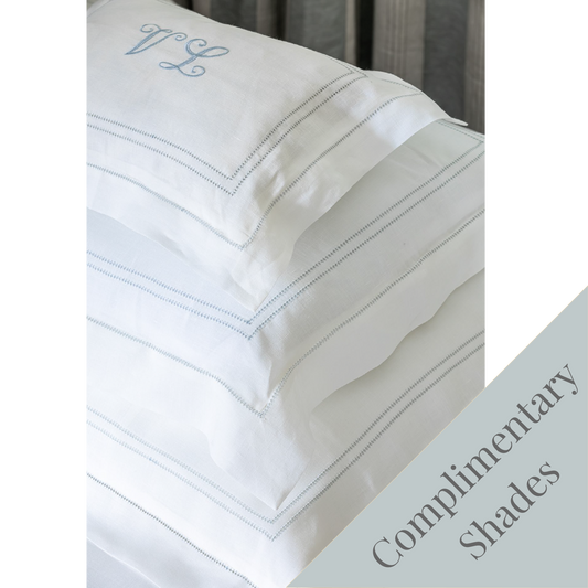 Pillowcase Hemstitch Parma Pearl Grey