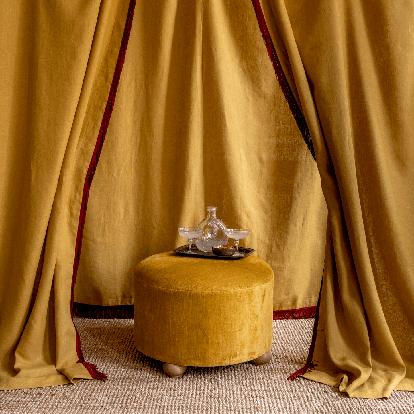 Volga’s Round Ottoman