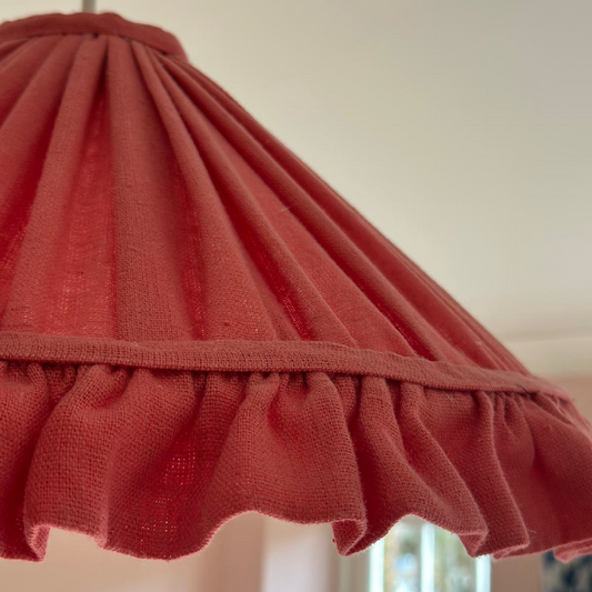 Available Now Ex-Photoshoot Lampshade with Ruffle Detail
