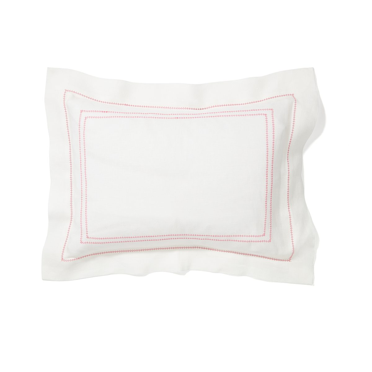 Small Pink Hemstitch Pillowcase
