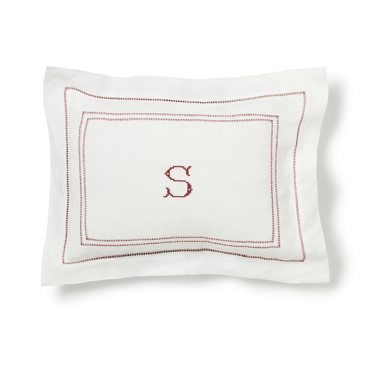 Hemstitch Small Pillowcase - Red