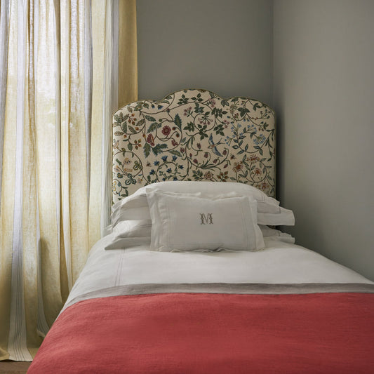 Light Weight Plain Linen Coral