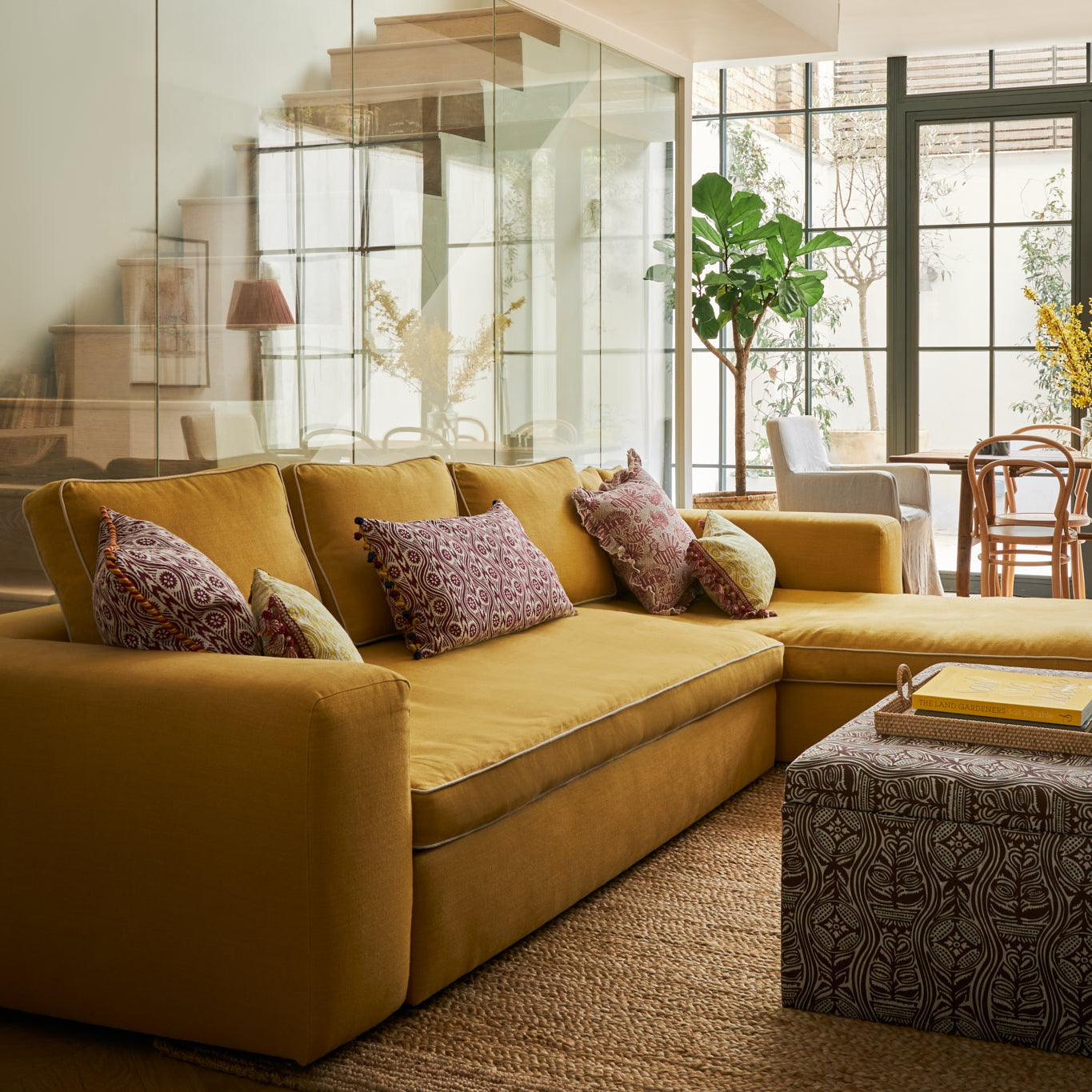 Light Weight Plain Linen Ochre