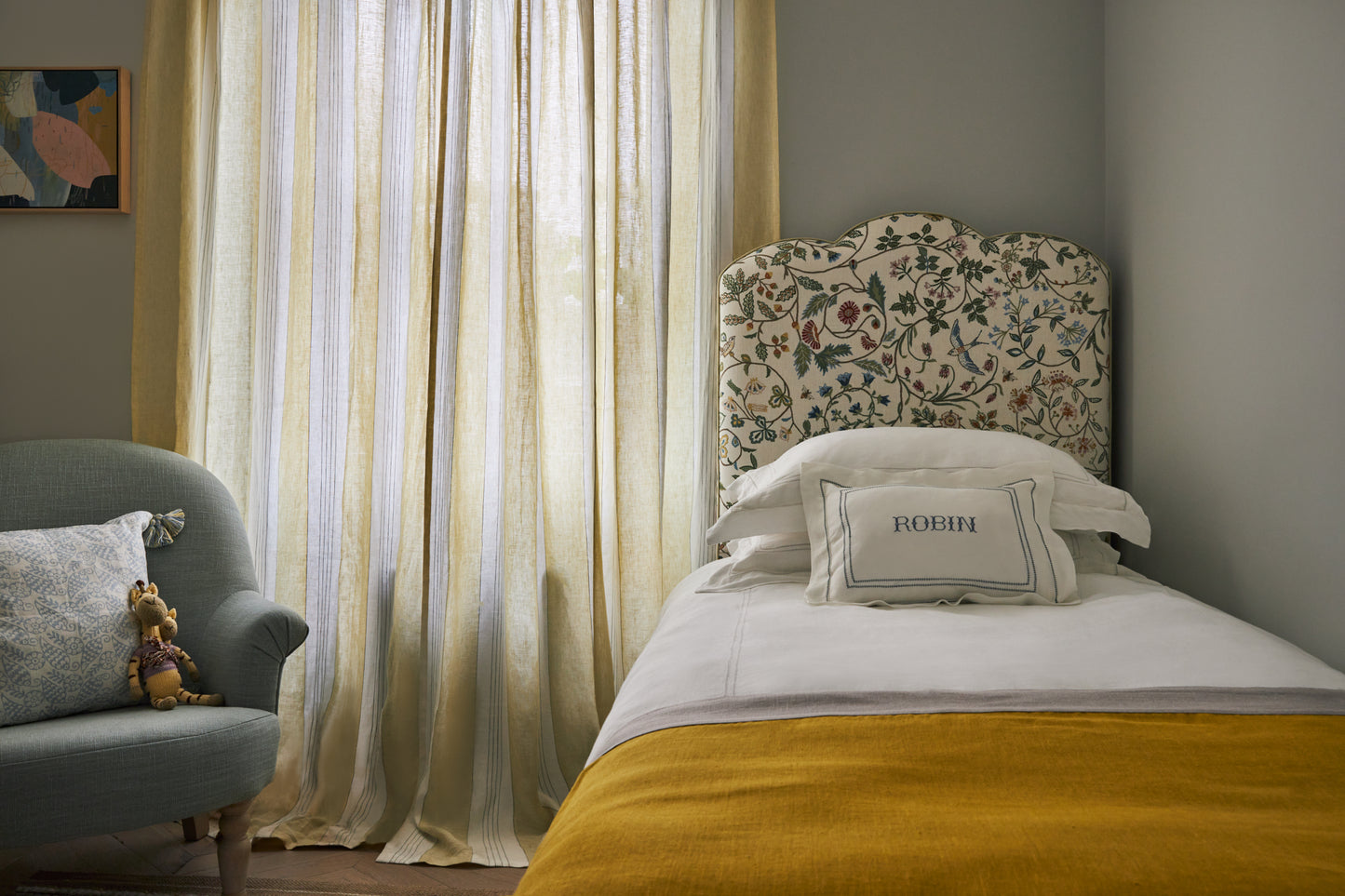 Light Weight Plain Linen Ochre
