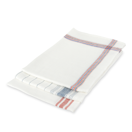 Tea Towels Bundle of 3 French Red & Blue 47x70cm
