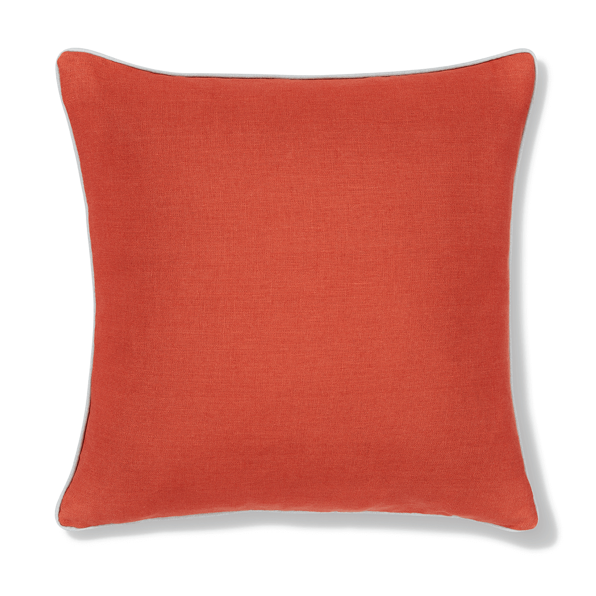Terracotta Parma Grey Trim Cushion - Volga Linen