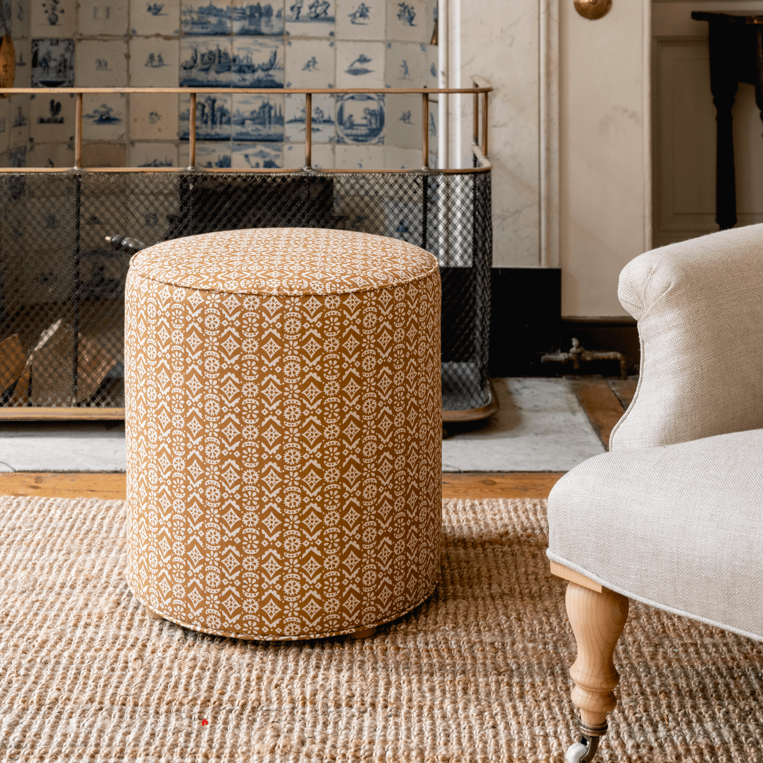 Volga's Round Footstool