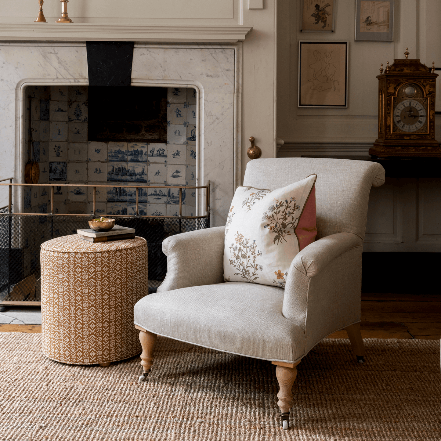 Volga's Round Footstool