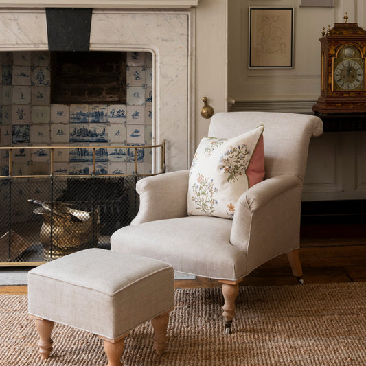 Mid Weight Chambray Linen Parchment